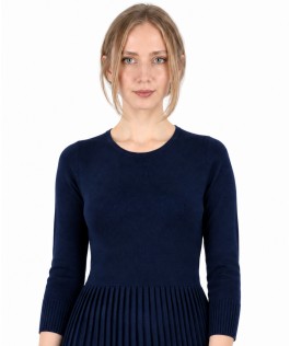 Rochie midnight blu din lână